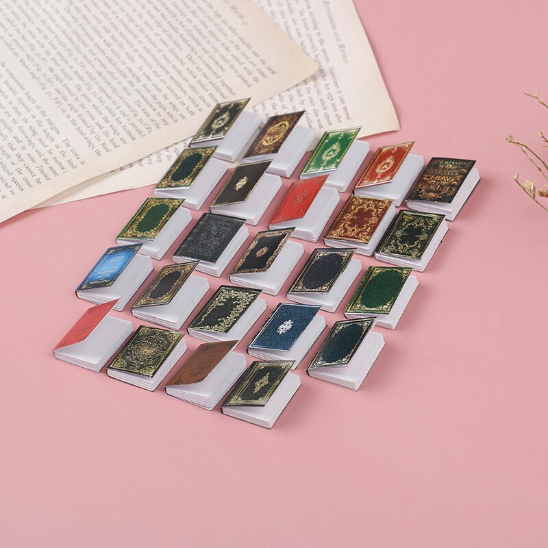 Hot！3pcs/set 1:12 Dollhouse Miniature Classical Book Scene Model Accessories Toys