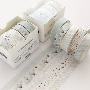 5pcs/set Printing Washi Tape Set Diy Masking Tape Cute Stickers School Suppliers Stationery Gift Presented By Kevin&Sasa Crafts