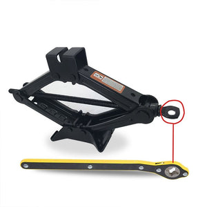 Auto Labor-Saving Jack Ratchet Wrench Scissor Jack Garage Tire Wheel Lug Wrench Handle Labor-Saving