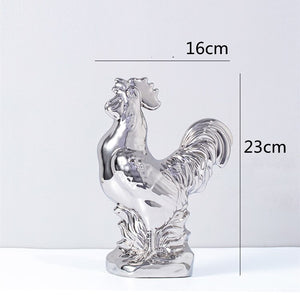 Modern Ceramic Animal Figurine Decorative Statue Deer Porcelain Figurine Home Desktop Decor Christmas Birthday Wedding Gift