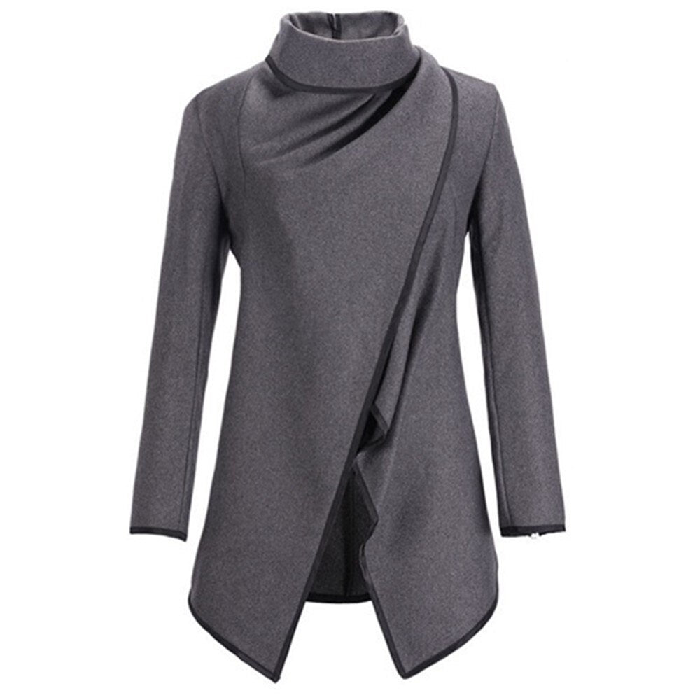 MwWiiWwM 2022 New Fashion Women Wool Winter Coat Woollen Long Sleeve Overcoat Trench Coat Woman's Clothing Multi Size