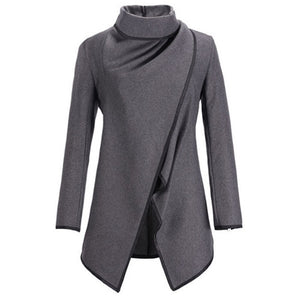 MwWiiWwM 2022 New Fashion Women Wool Winter Coat Woollen Long Sleeve Overcoat Trench Coat Woman's Clothing Multi Size