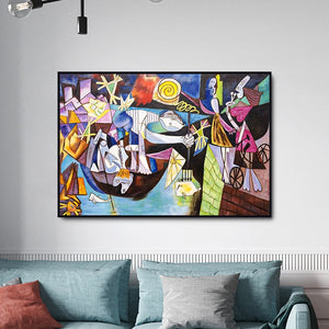 Picasso Famous Top Selling Modern Pure Hand painted Canvas Painting Wall Pictures for Home Decoration Oil Painting Figure work