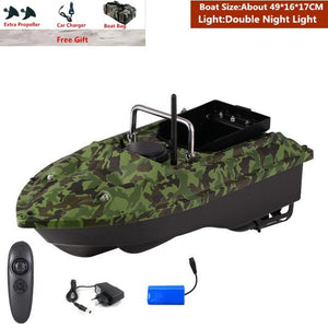 Smart Fixed Speed Cruise Radio Remote Control Fishing Bait Boat 1.5KG 500M Dual Night Light Lure Fishing RC Bait Boat Fishing