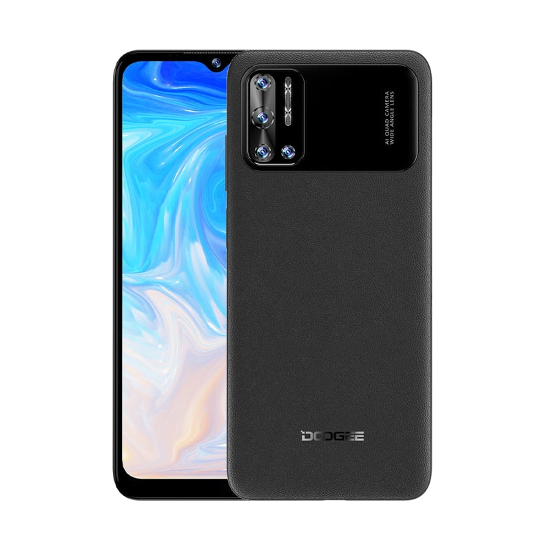 DOOGEE N40 Pro Smartphone 6.5 inch 20MP Quad Camera Helio P60 6GB+128GB Cellphone 6380mAh Battery 24W fast Charging