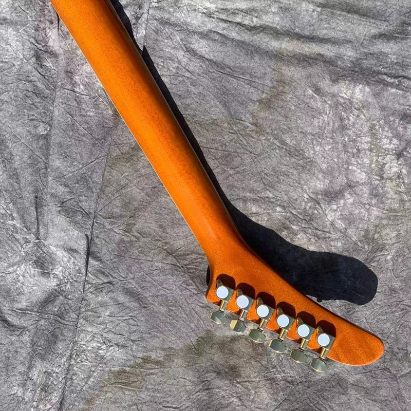 This is a Retro Color Electric Guitar, High-quality wood, excellent timbre, free delivery.