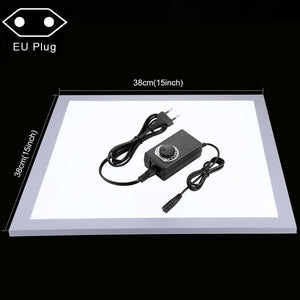 PULUZ 1200LM 15/15in/38x38 cm LED Photography Shadowless Bottom Light Lamp Panel Dimmable for 40cm Photo Studio Shoot Tent Box