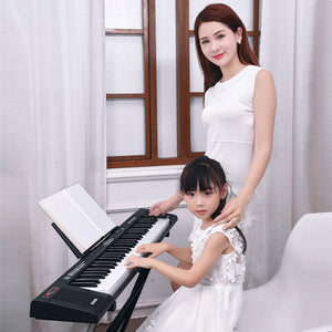 organizers musical keyboard electronic piano music synthesizer children  61key keyboard bigginer blacklit key professional music