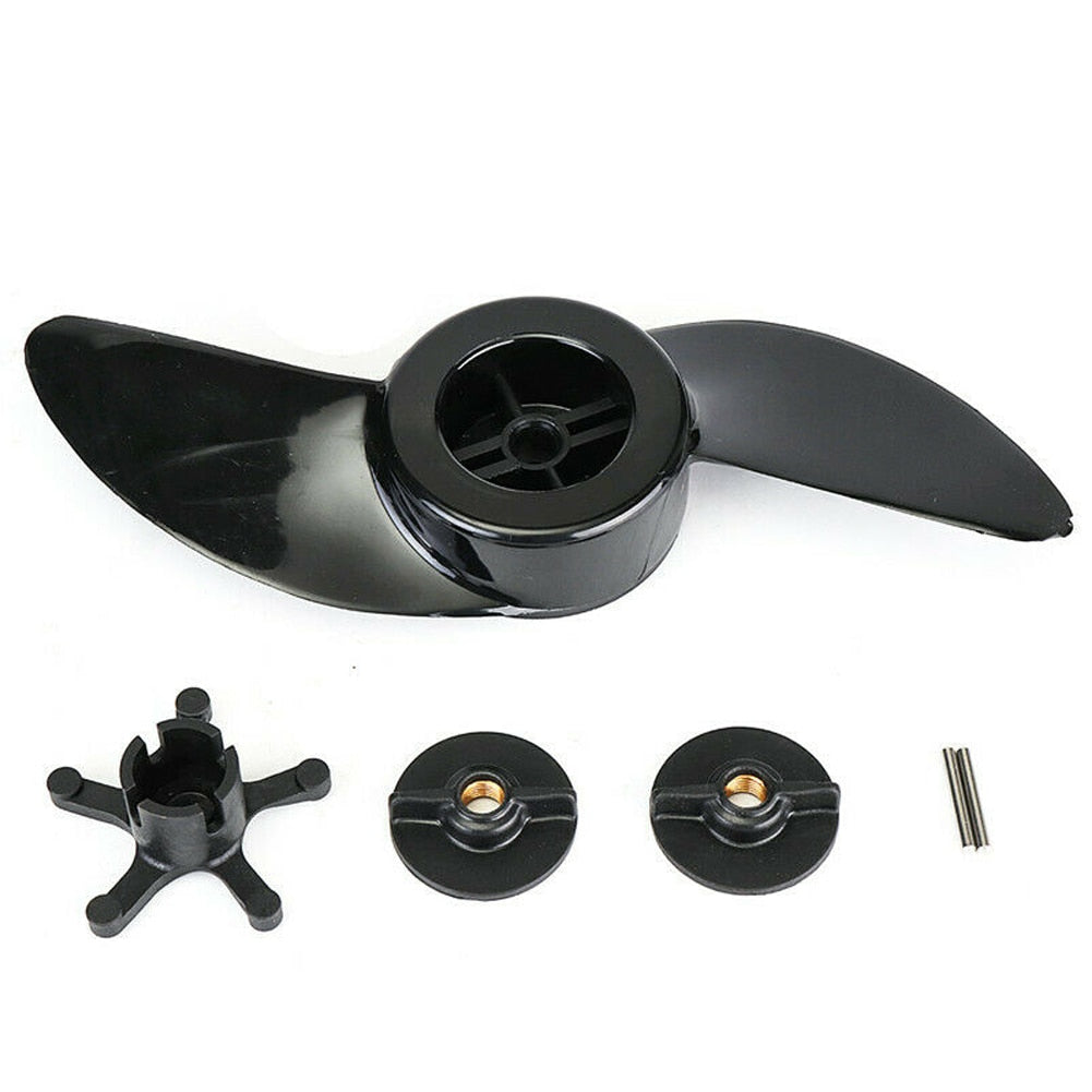 Durable Outboard Motor Electric Engine 2 Blades Replacement Parts Stable Outdoor Boat Propeller Fishing Marine For Haibo ET34L