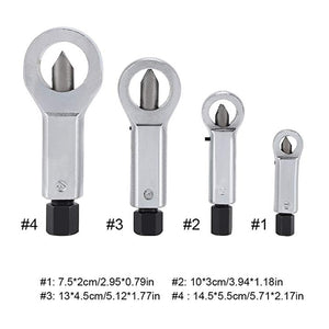 REIZ Nut Splitting Wrench Screw Cracking Spanner Set Adjustable Damaged Nut Remove Extractor Rust-Resistant Heavy Duty Tool Kit