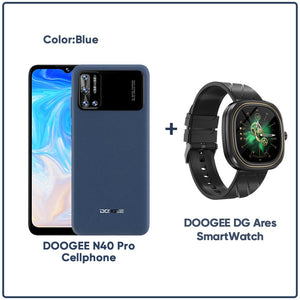 DOOGEE N40 Pro Smartphone 6.5 inch 20MP Quad Camera Helio P60 6GB+128GB Cellphone 6380mAh Battery 24W fast Charging