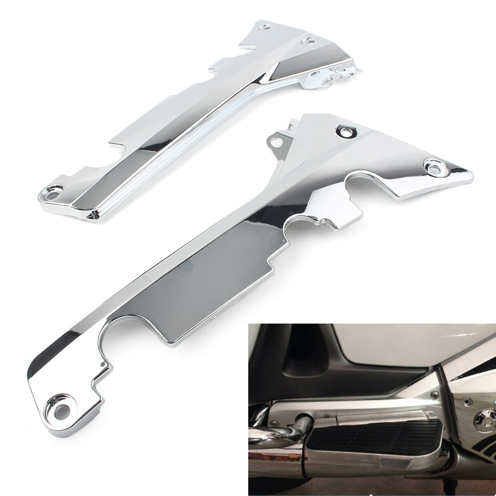 Gold Wing GL1800 Motorcycle Fairing Lower Rear Frame Cover 2Pcs For Honda 2001-2011 Goldwing GL 1800 Chrome Decoration Parts