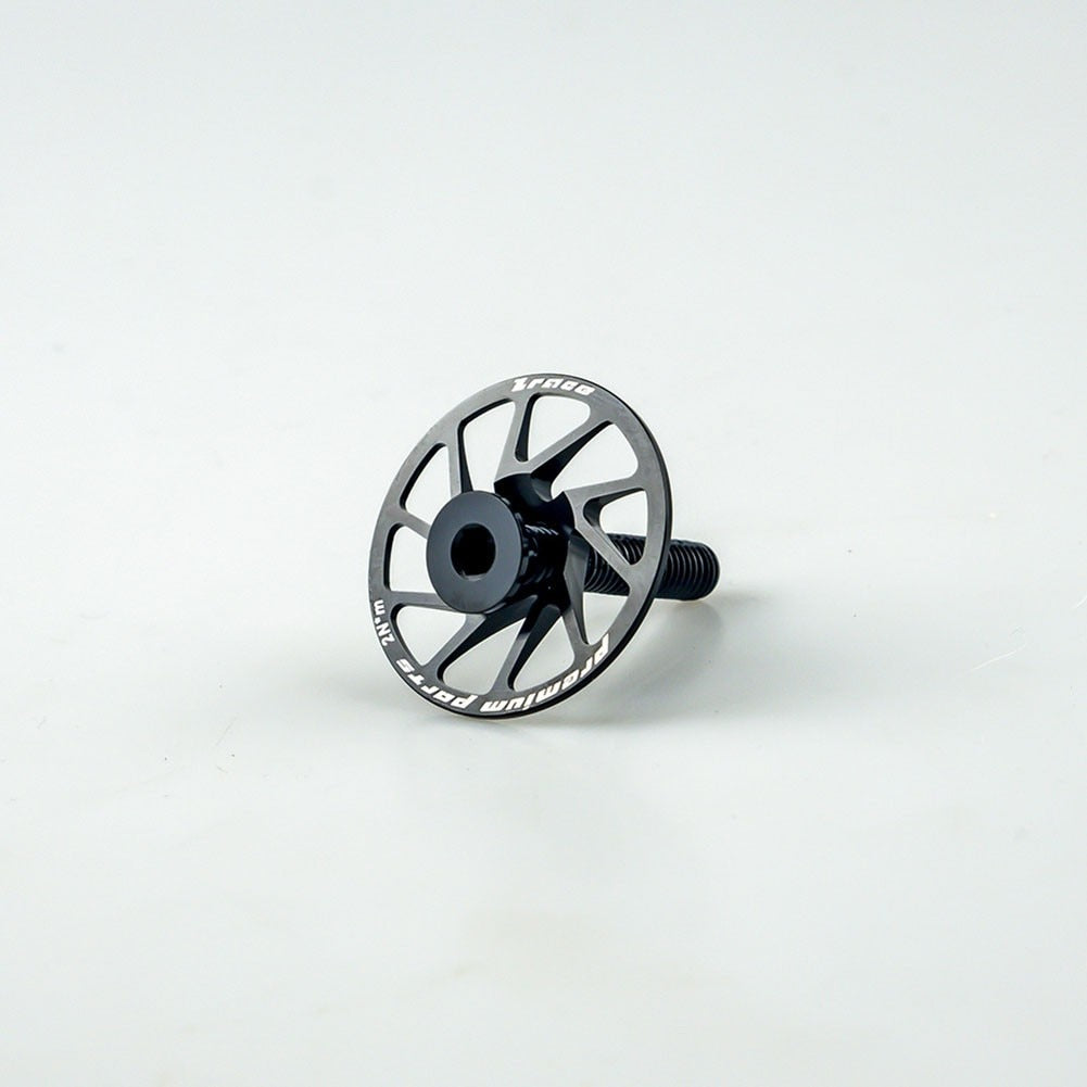 Bicycle Hollow Out Headset Cap 1 1/8 Inch 28.6MM With Titanium-Alloy Screw Lightweight Stem Top Cap Bike Cycling Parts