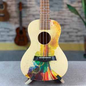 Ukulele Top Solid Acoustic Electric Concert 23 Inch No Logo Color Hawaiian Guitar Ukelele Spruce Mahogany Guitarra