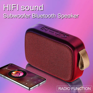 B02 Wireless Bluetooth Speaker Mini Subwoofer Support TF Card Small Radio Player Outdoor Portable Sports Audio Support 16GB