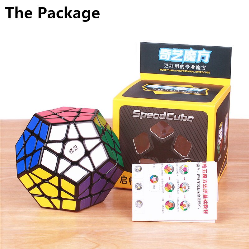 QY TOYS megaminxeds magic speed cube stickerless pyramidcube professional puzzle mirror cube educational toys for children