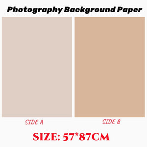 Photography Backdrops Photo Wallpaper 57*87cm 2sides Solid Color Background Paper Props For Photo Studio Shoot Product Cosmetics