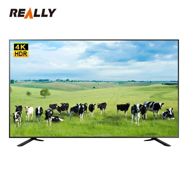 China 50/55/65/85/100/110inch Smart TV 4k UHD Led TV Televisions with Wifi Smart with Tempered Glass