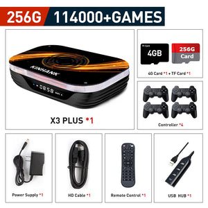 Super Console X3 Plus Retro Game Console For PSP/PS1/N64/Sega Saturn/DC 114000+ Games4K/8K HD TV Box Video Game Player Dual Wifi