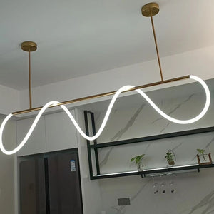Post-Modern Restaurant Notes Long Hose Lamp Creative Bar Cafe Shop Art Front Desk Designer Chandeliers