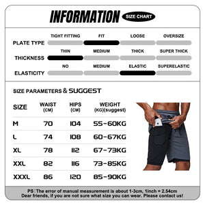 Men&#39;s Running Shorts Camo Gym Fitness Compression Workout Basketball 2 In 1 Tights Quick Dry Training Clothing Sports Shorts Man