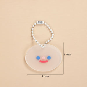JIANWU Creative Cute Transparent 3 ring Mini Loose-leaf Hand Book Student Portable Notebook ring binder Kawaii School Supplies