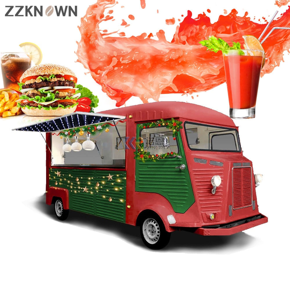 Ice Cream Coffee Van Beer Bar Hot Dog Electric Food Cart Taco Truck Mobile Kitchen Restaurant Vintage Mobile Food Truck