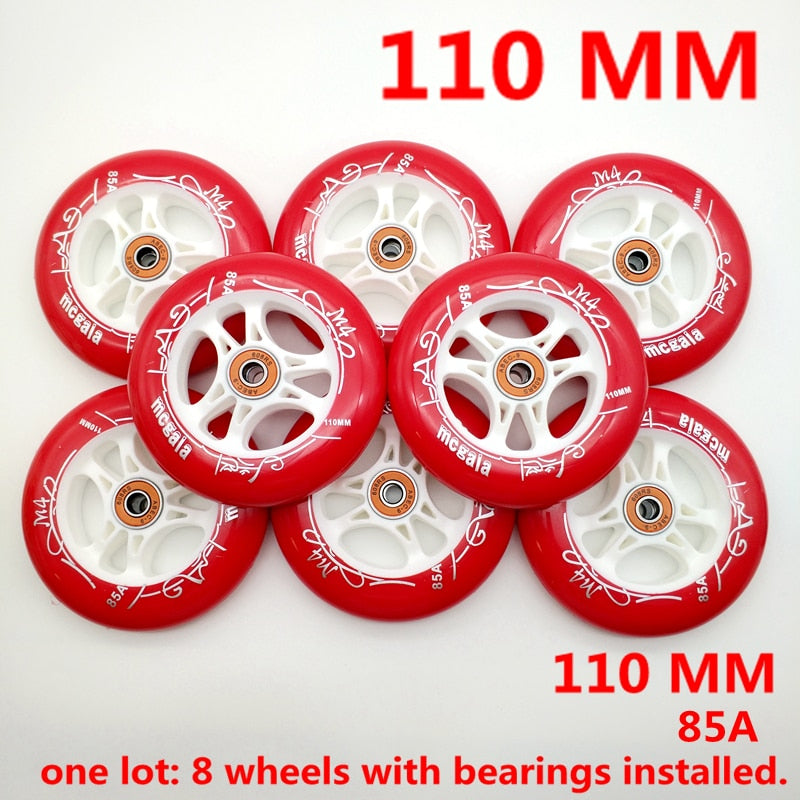 Free shipping speed skates wheels 90mm 100mm/110mm 85A 84 A PU wheel