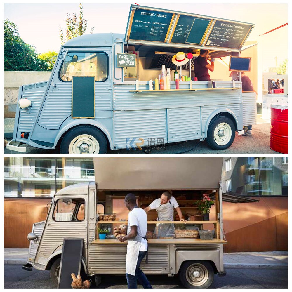 Burger Caravan Trailer Fast Food Trailer Ice Cream Cart Churros Truck Cheap Food Truck