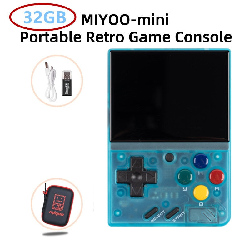 MIYOO MINI V2 Portable Retro Handheld Video Game Console Linux System Classic Gaming Emulator 2.8Inch IPS HD Screen Games Gifts