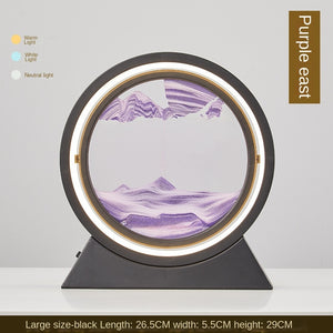 3D Hourglass LED Lamp Quicksand Moving Sand Art Sand Scene Dynamic Living Room Decoration Accessories Modern Home Decor Gift