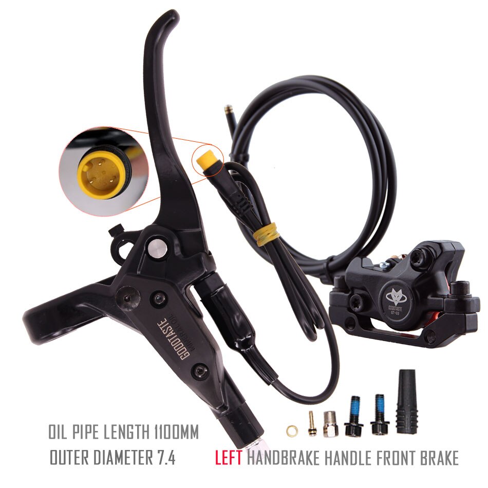 GT03 E-Bike MTB Scooter Split 2100mm Tubing Price Left Disc Cut Power Off Xod Bafang Parts 3 Pin Hydraulic Brakes for Bikes
