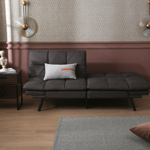 Convertible Memory Foam Futon Couch Bed  Modern Folding Sleeper Sofa Sofa Bed for Living Room