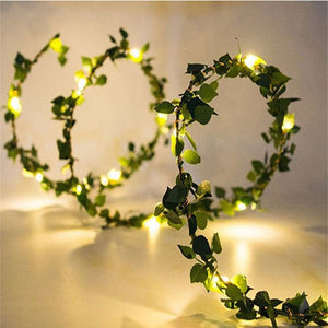 Artificial Leaf Flower 10m 5m Led String Lights Garland Fairy Lights Decor Wedding Garden DIY Christmas Lights Home Decoration