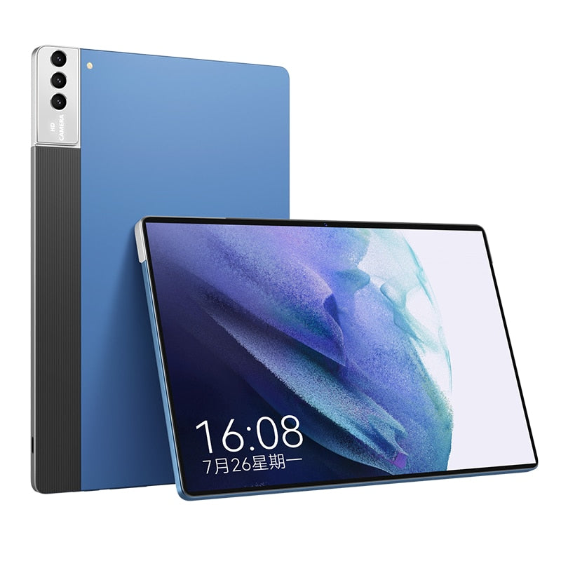 Google Play Tablette P50 Gaming Tablet Laptop 10 Inch Send Keyboard 8GB 128GB Pad Android 10 WPS 5G Deca Core Dual Sim GPS PC