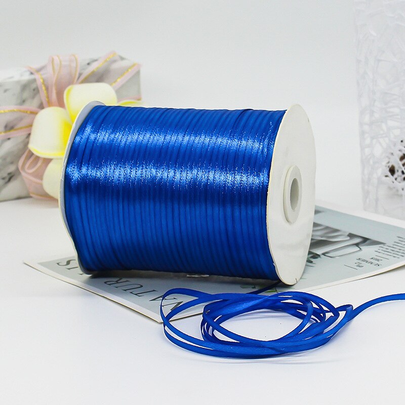 800Meters/Roll 3mm Width Polyester Ribbon Chrismas Wedding Home Decoration Gift Wrap Ribbons Handmade Tie balloon rope ribbon