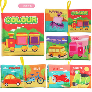 Kidsbooks Baby Early Learning Tearing Tail Cloth Book Parent-child Interactive Sound Paper Puzzle Cloth Book Toy