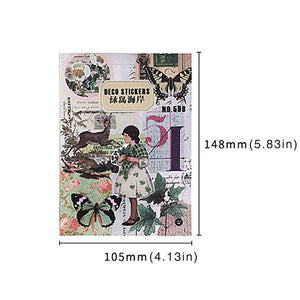 Mr.paper 4 Styles 20Pcs / Set Retro Plant Sticker Book Creative INS Style Hand Account Material Paper Decorative Stickers