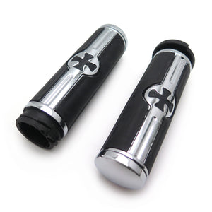 For Harley Davidson 1996-Later VRSC XL XR Dyna Softail YAMAHA Chr Aftermarket Free Shipping Motorcycle Parts Skull 1" Hand Grips