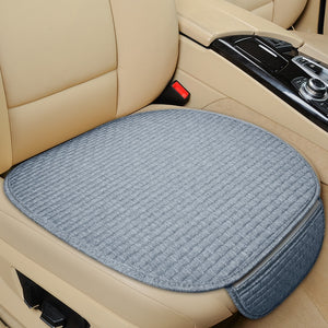 Flax Car Seat Cover Front Rear Linen Fabric Cushion Breathable Protector Mat Pad Universal Auto Interior Styling Truck SUV Van