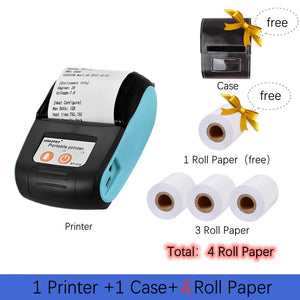 Mini Portable Printer Wireless Bluetooth Receipts Thermal Printers Mobile Phone 58mm Android IOS PC Pocket Bill Makers Impresora