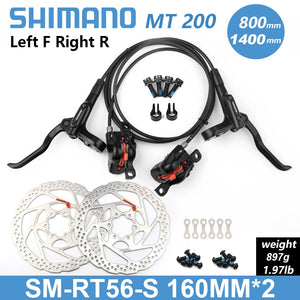 Shimano BR BL MT200 Bicycle Hydraulic Brake 800/1350/1450mm MTB Hydraulic Disc Brake Mountain Bike Upgrade MT315 Bike Parts