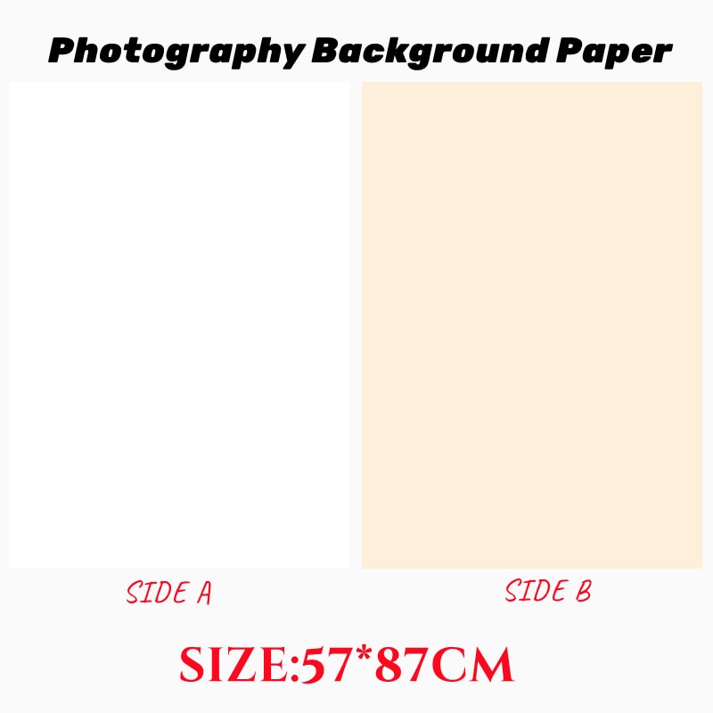Photography Backdrops Photo Wallpaper 57*87cm 2sides Solid Color Background Paper Props For Photo Studio Shoot Product Cosmetics
