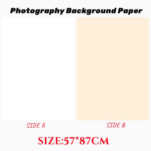Photography Backdrops Photo Wallpaper 57*87cm 2sides Solid Color Background Paper Props For Photo Studio Shoot Product Cosmetics