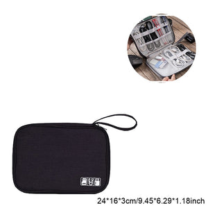 Travel Wire Bag Portable Waterproof Cable Pouch USB Electronics Charger Organizer Digital Gadget Kit Cosmetic Case Accessories