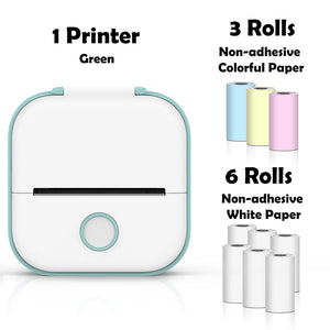 Phomemo T02 Mini Portable Printer Thermal Printing 53mm Sticker Wireless Inkless Mini Pocket Printer Self-adhesive Label Printer