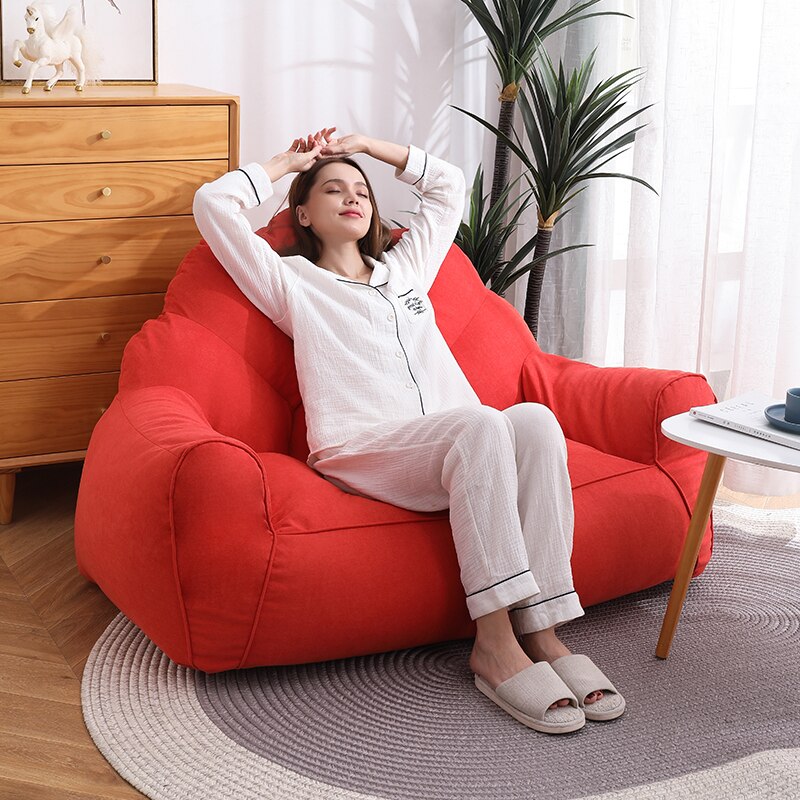 Couch Tatami Double Bedroom Balcony Small Deckchair Dormitory Rental Net Red Lovely INS Wind