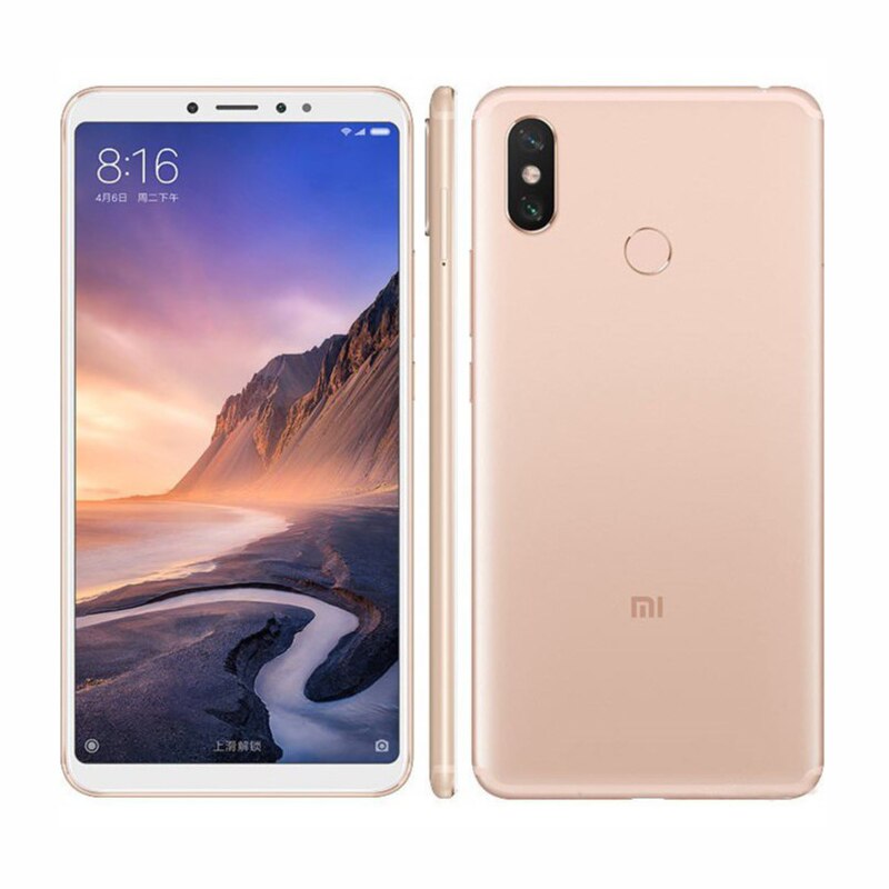 Smartphone Xiaomi Mi Max 3  6.9 inch 4G RAM 6 ROM Fingerprint 4G Android Smart Phone  Qualcomm Snapdragon 652