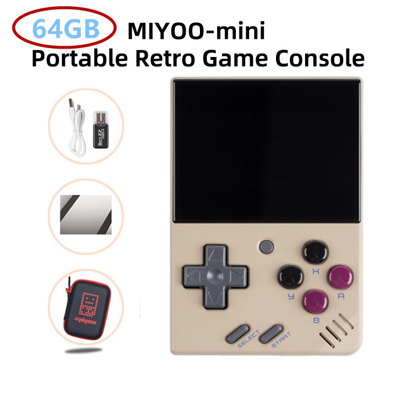 MIYOO MINI V2 Portable Retro Handheld Video Game Console Linux System Classic Gaming Emulator 2.8Inch IPS HD Screen Games Gifts