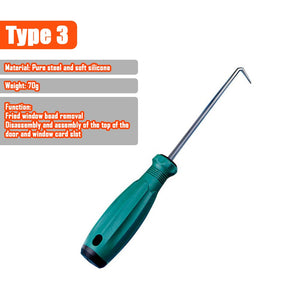2IN1 Rubber Rolling Wheel Tools Wooden Handle Spline Roller For Renovator Window Installation Screen Door Household Hand Tool
